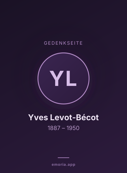 Gedenkportrait von Yves Levot-Bécot