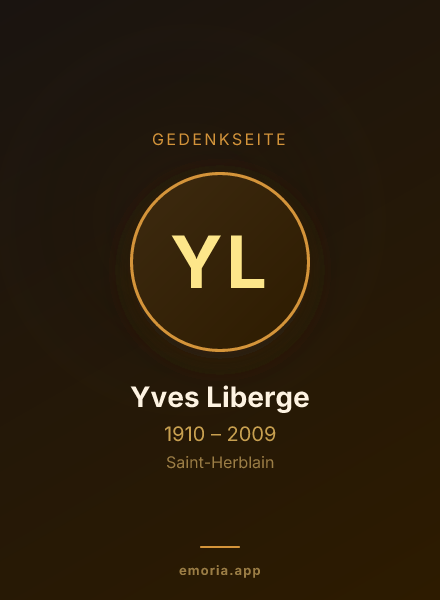 Gedenkportrait von Yves Liberge