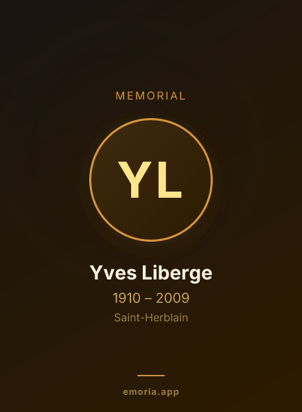 Memorial portrait of Yves Liberge
