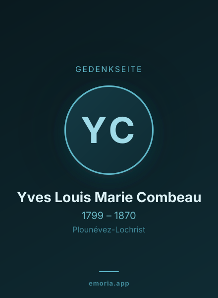Gedenkportrait von Yves Louis Marie Combeau
