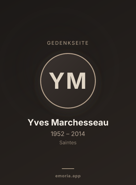 Gedenkportrait von Yves Marchesseau