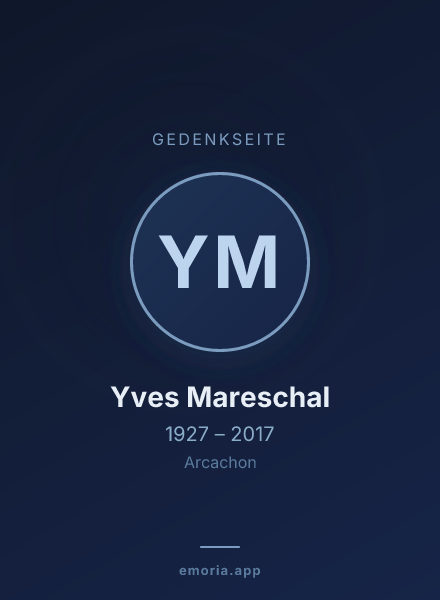 Gedenkportrait von Yves Mareschal