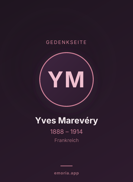 Gedenkportrait von Yves Marevéry