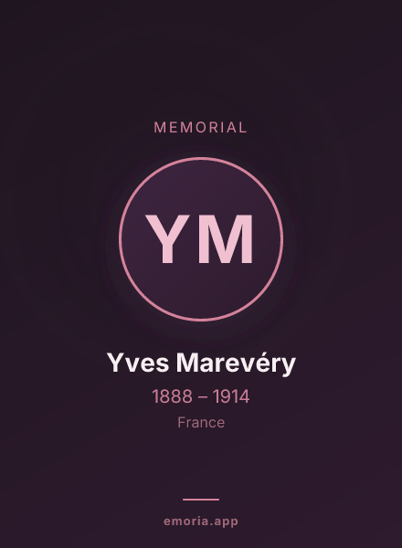 Memorial portrait of Yves Marevéry