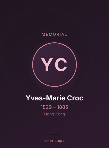 Memorial portrait of Yves-Marie Croc