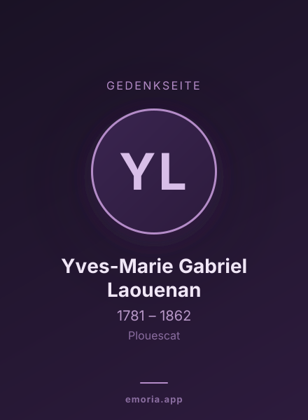 Gedenkportrait von Yves-Marie Gabriel Laouenan