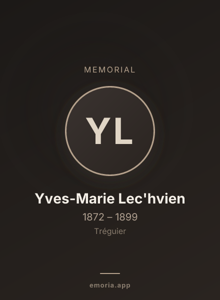 Memorial portrait of Yves-Marie Lec'hvien