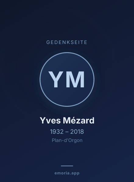 Gedenkportrait von Yves Mézard