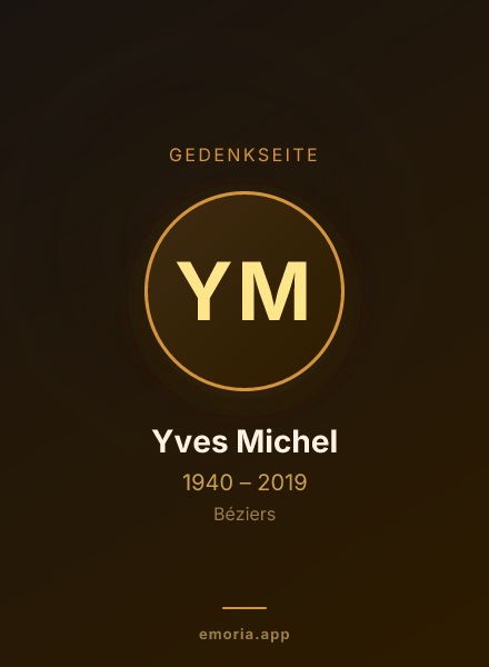 Gedenkportrait von Yves Michel