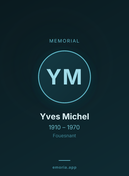 Memorial portrait of Yves Michel