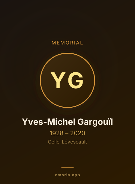 Memorial portrait of Yves-Michel Gargouïl