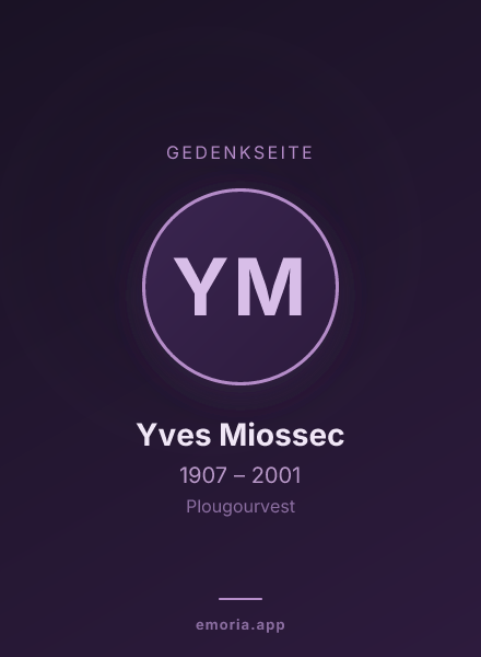 Gedenkportrait von Yves Miossec