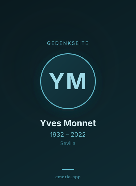 Gedenkportrait von Yves Monnet