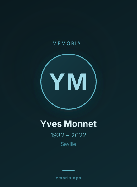 Memorial portrait of Yves Monnet