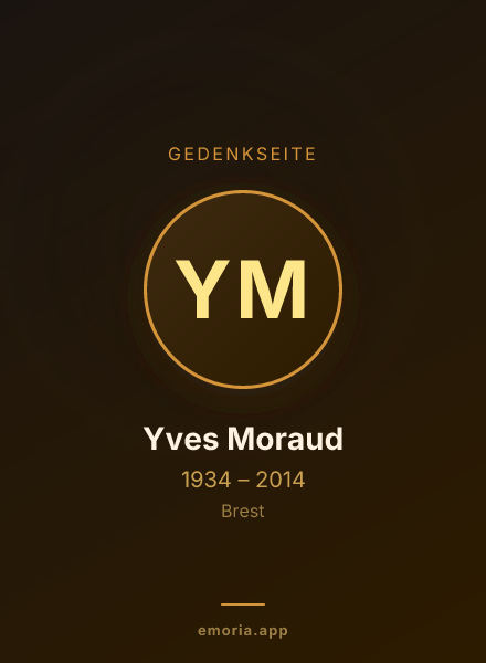 Gedenkportrait von Yves Moraud