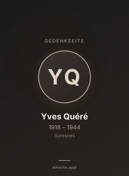 Gedenkportrait von Yves Quéré