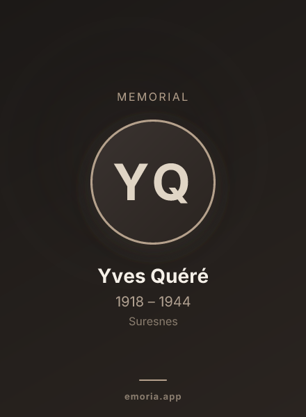 Memorial portrait of Yves Quéré