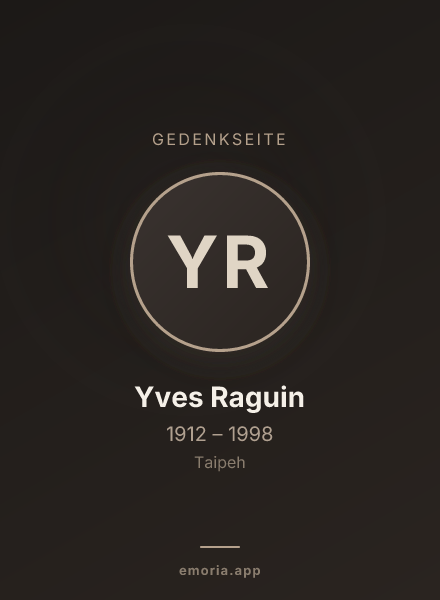 Gedenkportrait von Yves Raguin