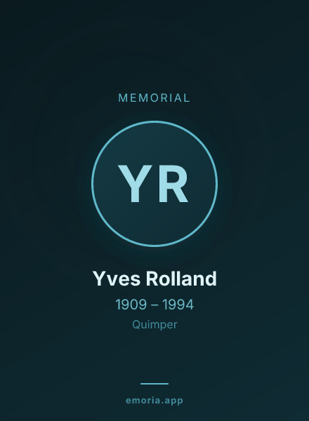 Memorial portrait of Yves Rolland