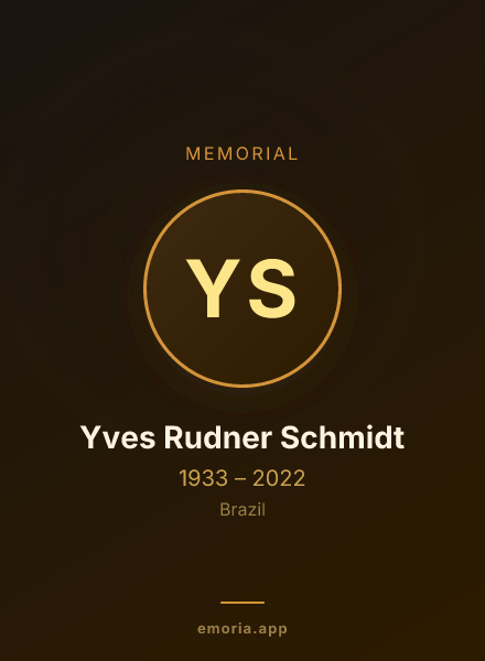Memorial portrait of Yves Rudner Schmidt