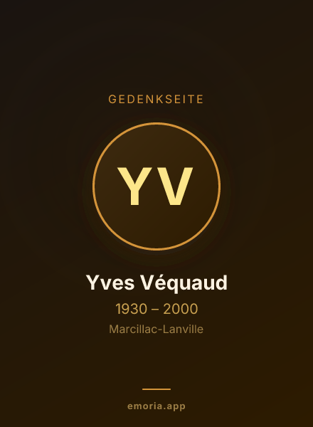 Gedenkportrait von Yves Véquaud