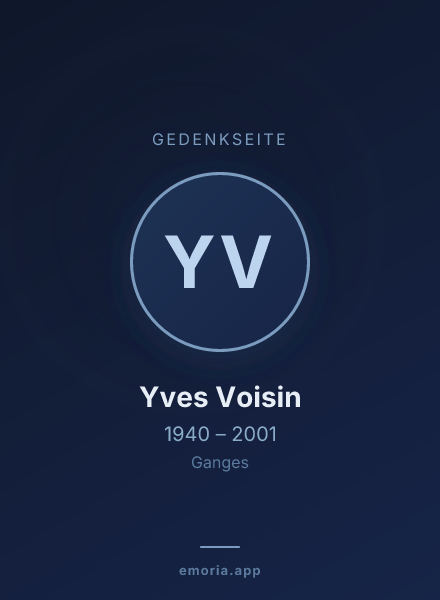 Gedenkportrait von Yves Voisin