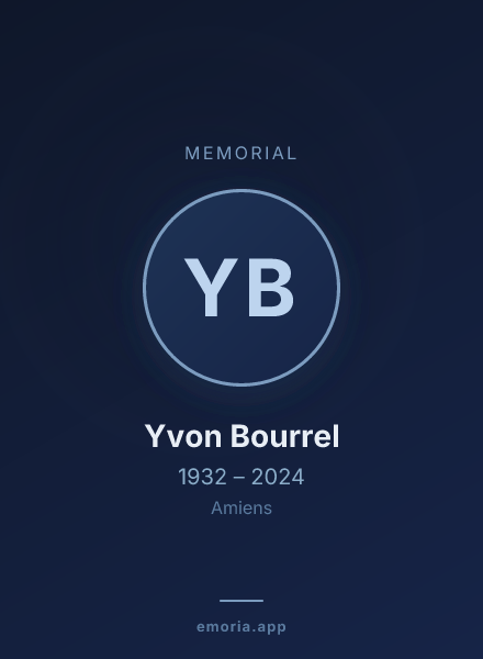 Memorial portrait of Yvon Bourrel