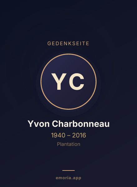 Gedenkportrait von Yvon Charbonneau