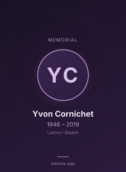 Memorial portrait of Yvon Cornichet
