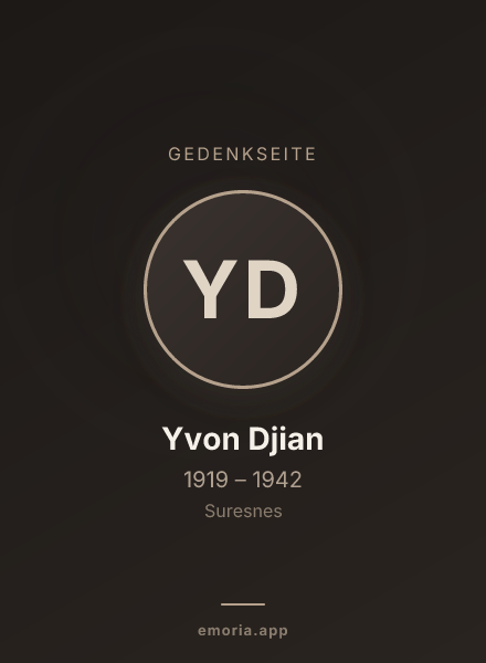Gedenkportrait von Yvon Djian