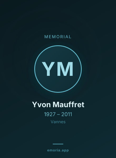 Memorial portrait of Yvon Mauffret