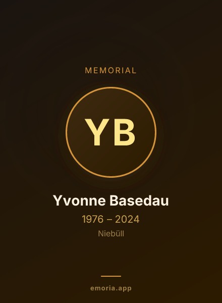 Memorial portrait of Yvonne Basedau