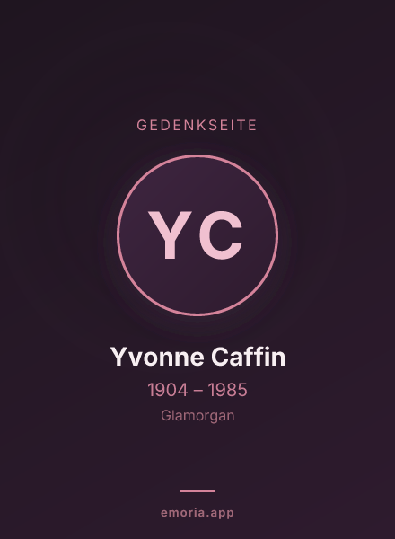 Gedenkportrait von Yvonne Caffin