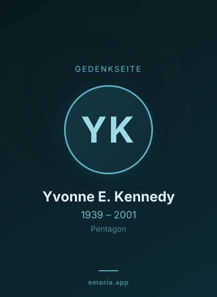 Gedenkportrait von Yvonne E. Kennedy