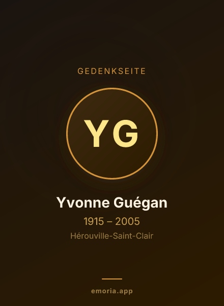 Gedenkportrait von Yvonne Guégan