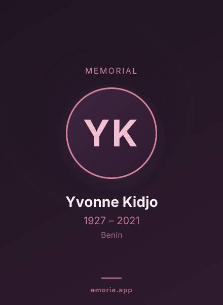 Memorial portrait of Yvonne Kidjo