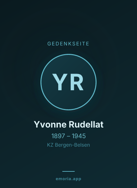 Gedenkportrait von Yvonne Rudellat