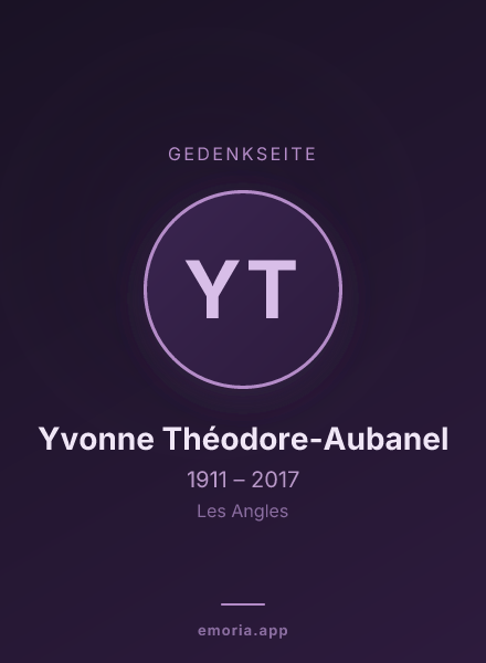 Gedenkportrait von Yvonne Théodore-Aubanel