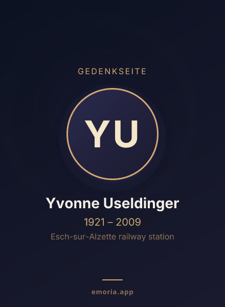 Gedenkportrait von Yvonne Useldinger