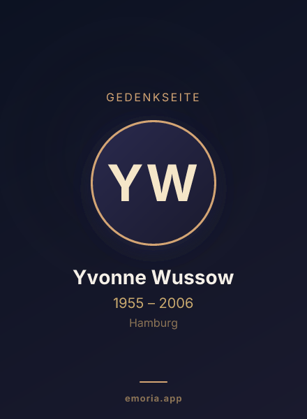 Gedenkportrait von Yvonne Wussow