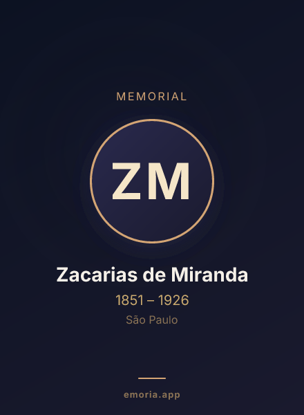 Memorial portrait of Zacarias de Miranda