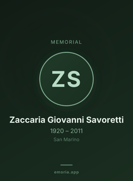 Memorial portrait of Zaccaria Giovanni Savoretti