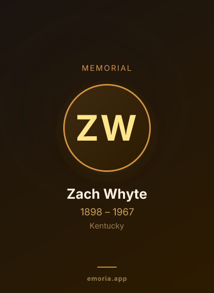 Memorial portrait of Zach Whyte