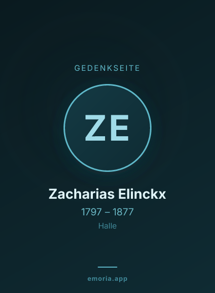 Gedenkportrait von Zacharias Elinckx