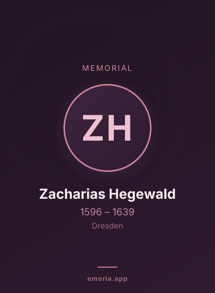 Memorial portrait of Zacharias Hegewald
