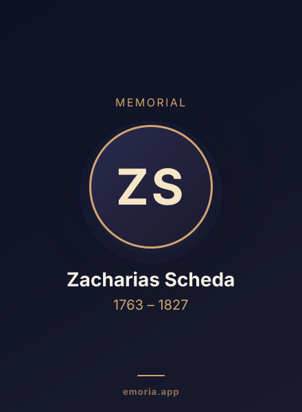 Memorial portrait of Zacharias Scheda