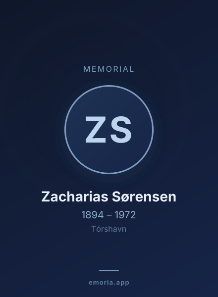 Memorial portrait of Zacharias Sørensen