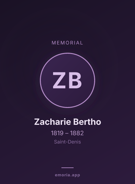 Memorial portrait of Zacharie Bertho
