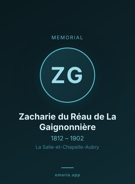 Memorial portrait of Zacharie du Réau de La Gaignonnière