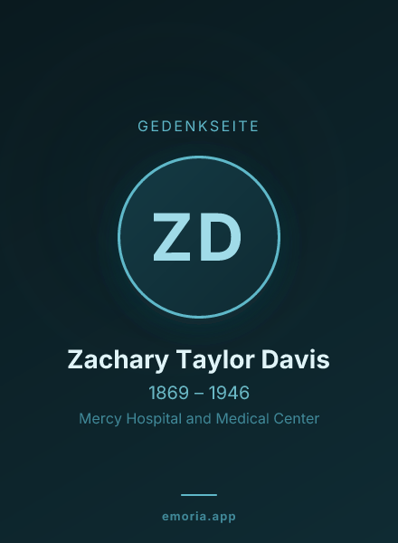 Gedenkportrait von Zachary Taylor Davis
